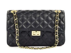 Borsa a spalla e tracolla in pelle BP25 Blu