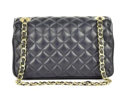Borsa a spalla e tracolla in pelle BP25 Blu