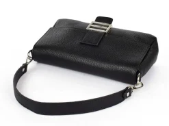 Borsa a spalla e tracolla in pelle 20091 Nera