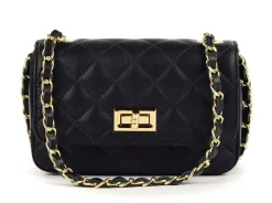 Borsa a spalla e tracolla in pelle BP26 Blu