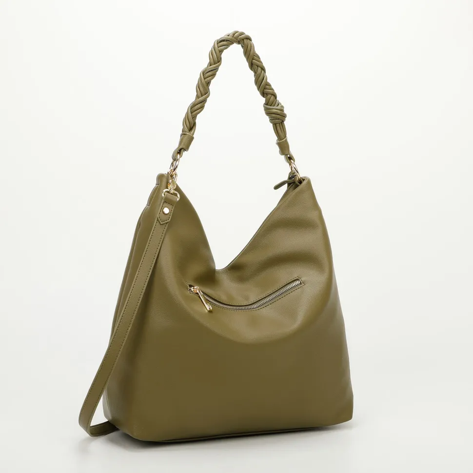 Borsa a spalla e tracolla Mimì-Muà Verde Oliva