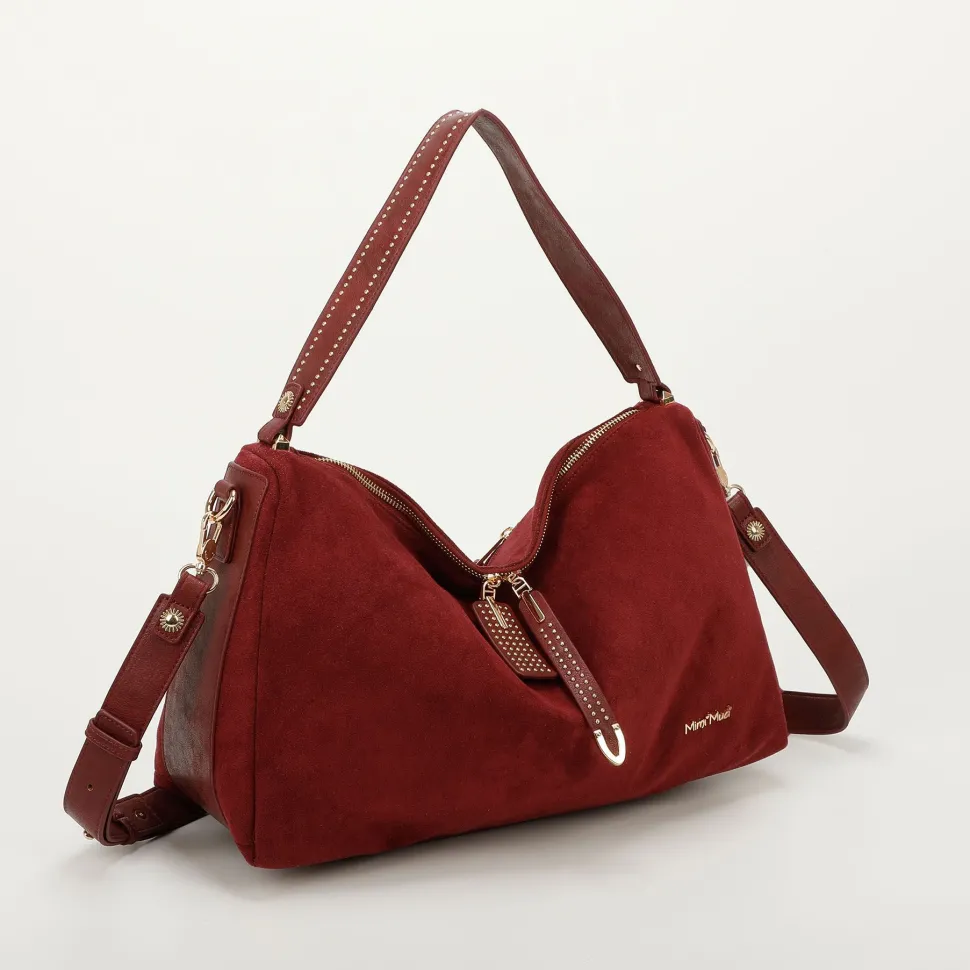 Borsa a spalla e tracolla Mimì-Muà Bordeaux