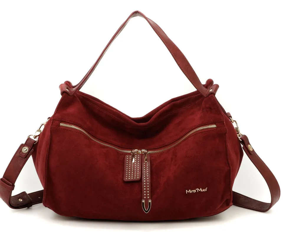 Borsa a spalla e tracolla Mimì-Muà Bordeaux