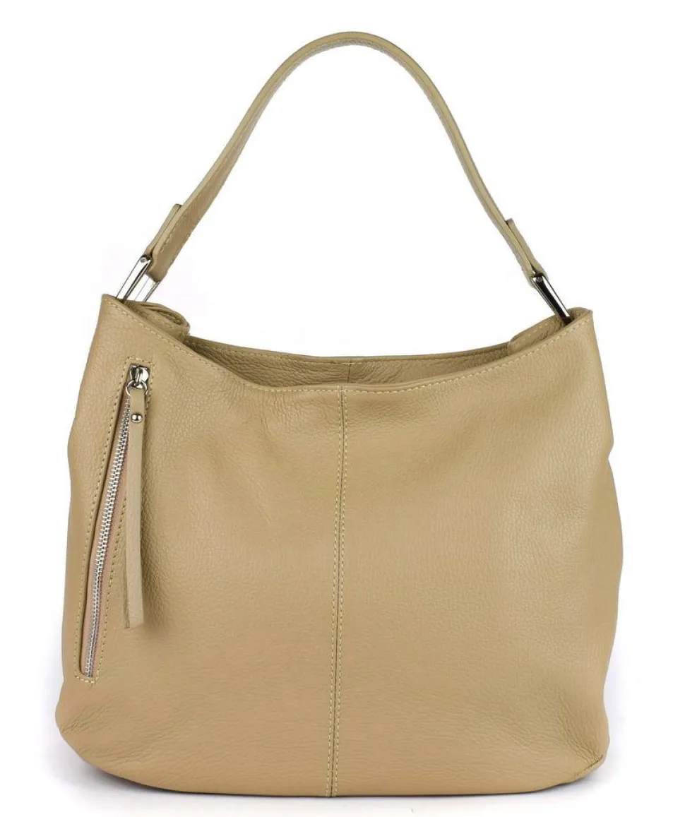 Borsa a spalla in pelle 20052 Ecru