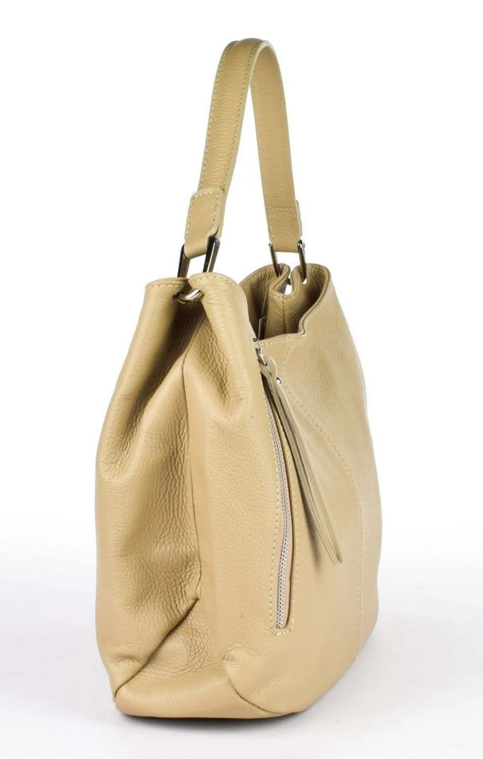 Borsa a spalla in pelle 20052 Ecru