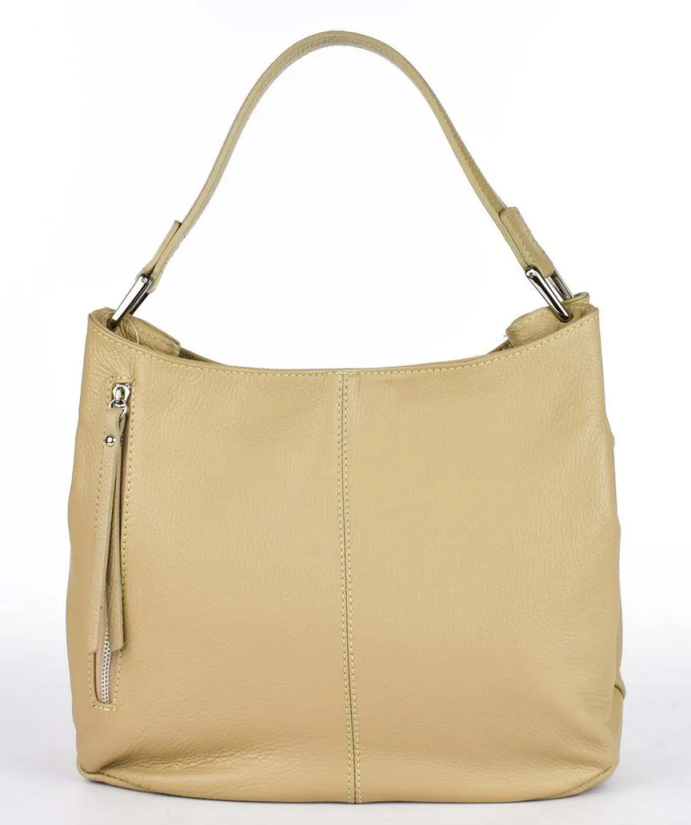 Borsa a spalla in pelle 20052 Ecru