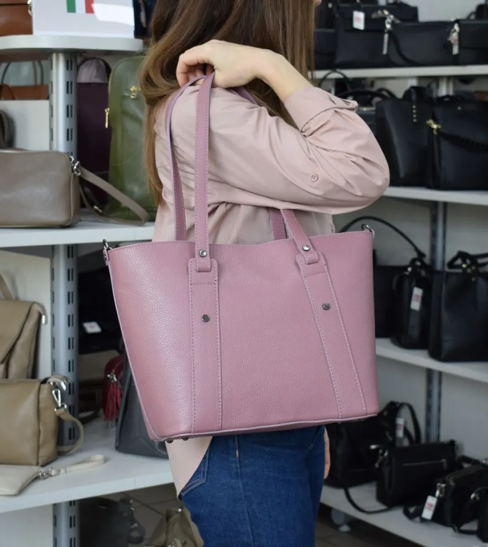 Borsa a spalla in pelle 20156 Nero