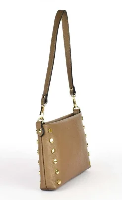 Borsa a spalla in pelle 20151 Taupe