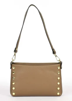 Borsa a spalla in pelle 20151 Taupe