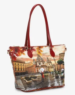 Borsa a spalla Ynot? 396 Rome Raining