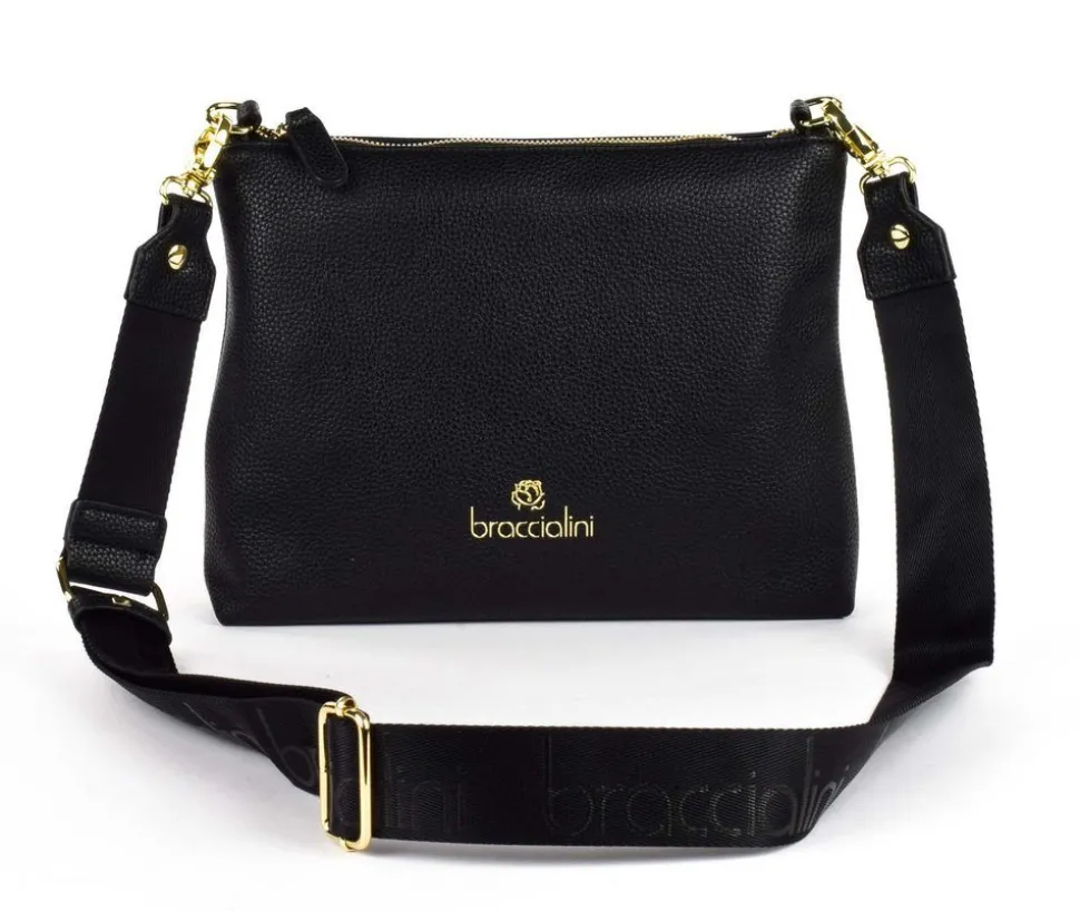 Borsa a tracolla Braccialini Beth Nera