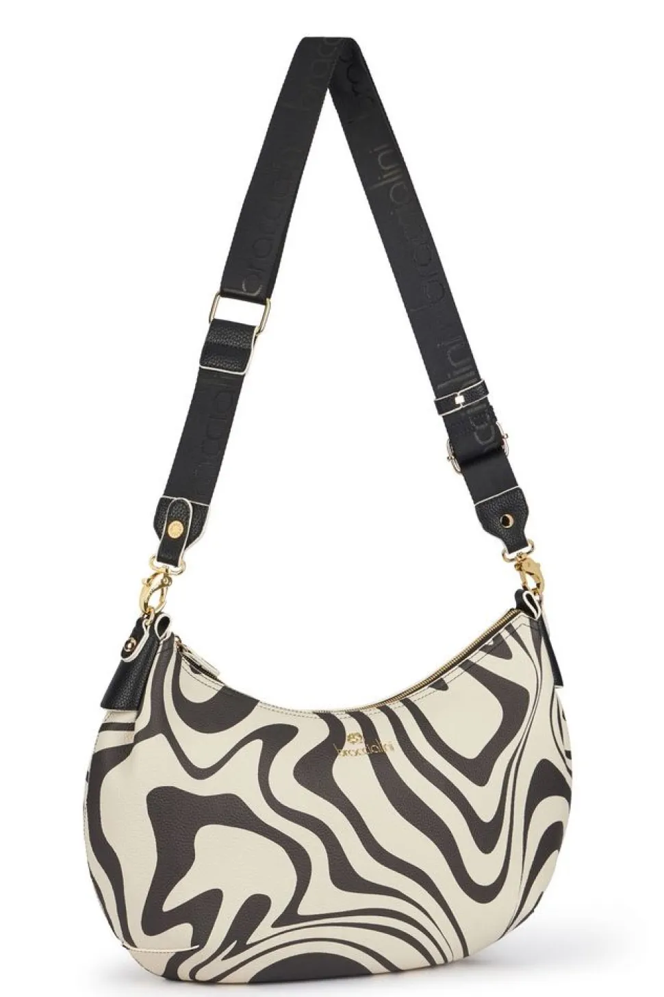 Borsa a tracolla Braccialini Beth Print Zebra
