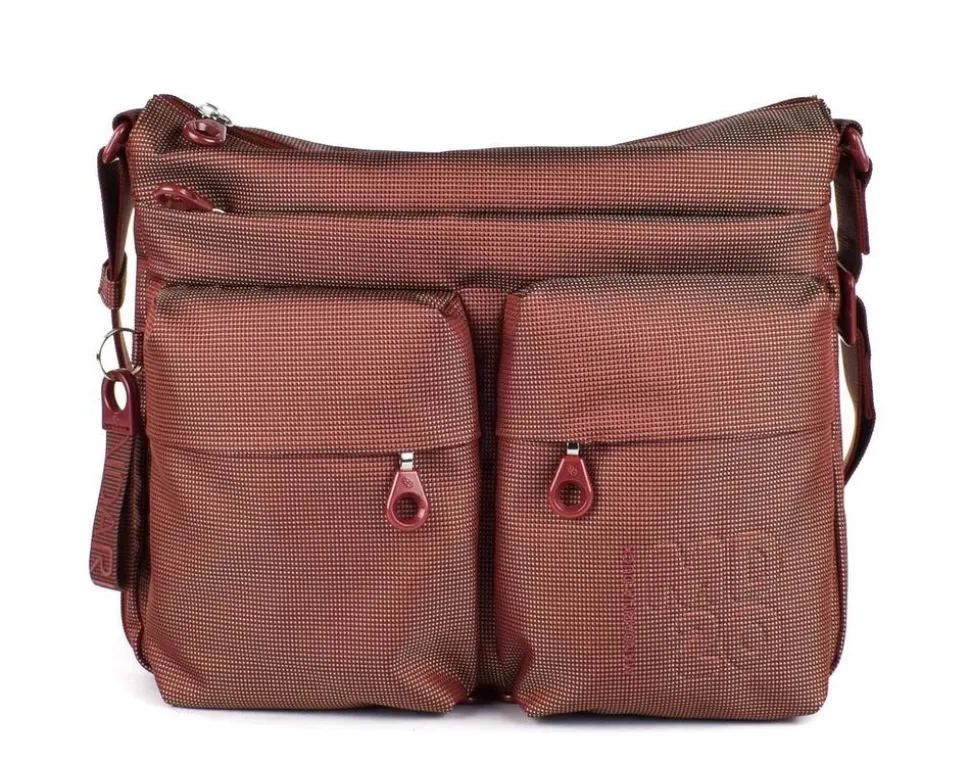 Borsa a tracolla espandibile Mandarina Duck MD20 MTX6 Caramel Cafe