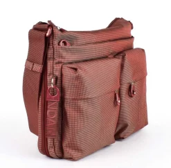 Borsa a tracolla espandibile Mandarina Duck MD20 MTX6 Caramel Cafe