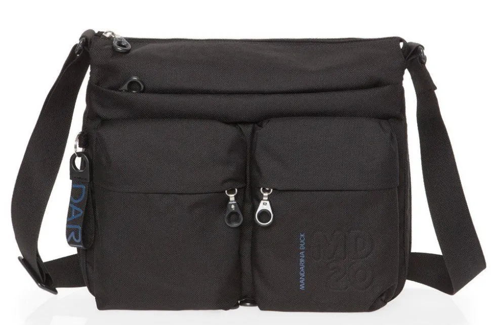 Borsa a tracolla espandibile Mandarina Duck MD20 MTX6 Nera