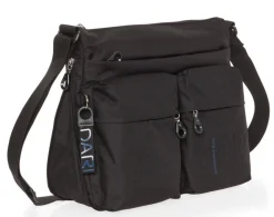 Borsa a tracolla espandibile Mandarina Duck MD20 MTX6 Nera