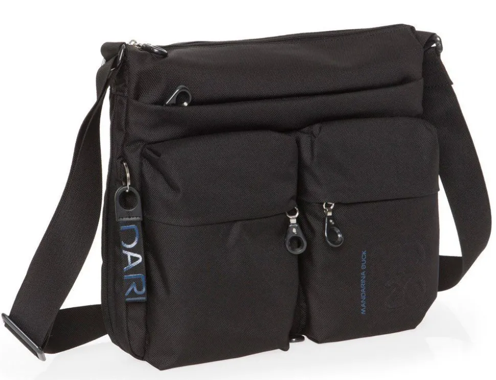 Borsa a tracolla espandibile Mandarina Duck MD20 MTX6 Nera