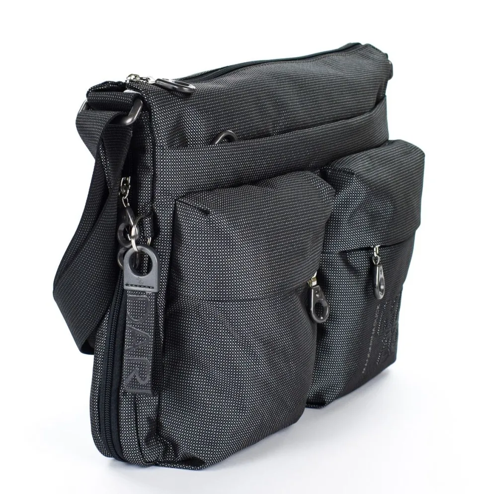 Borsa a tracolla espandibile Mandarina Duck MD20 MTX6 Grigio Steel
