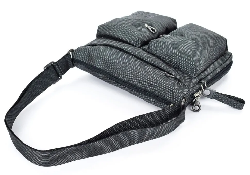 Borsa a tracolla espandibile Mandarina Duck MD20 MTX6 Grigio Steel