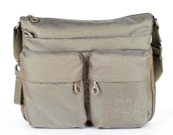 Borsa a tracolla espandibile Mandarina Duck MD20 MTX6 Taupe