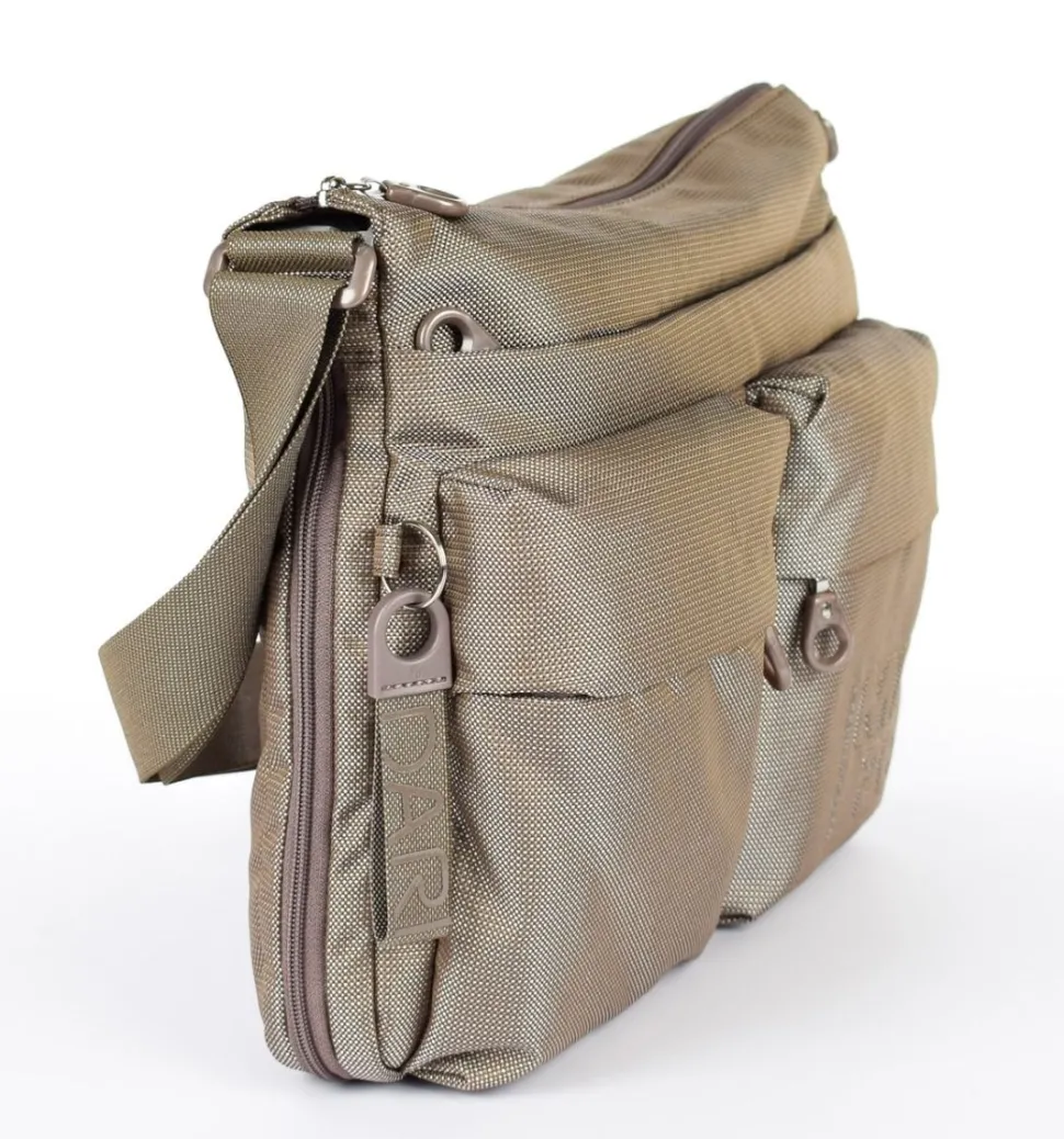 Borsa a tracolla espandibile Mandarina Duck MD20 MTX6 Taupe