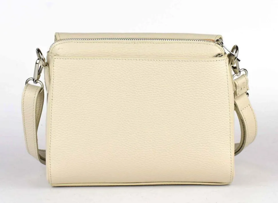 Borsa a tracolla in pelle 20008 Beige