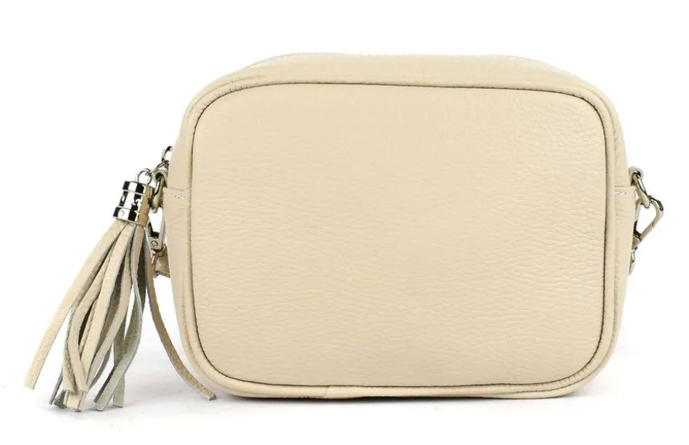 Borsa a tracolla in pelle 20102 Beige