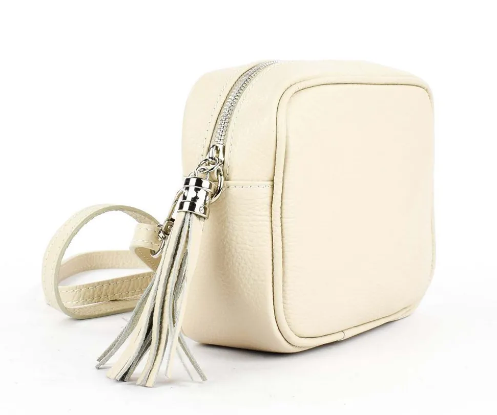 Borsa a tracolla in pelle 20102 Beige