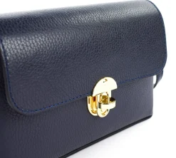 Borsa a tracolla in pelle 20001 Blu