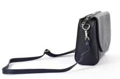 Borsa a tracolla in pelle 20008 Blu