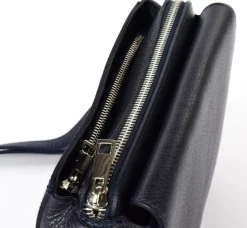 Borsa a tracolla in pelle 20008 Blu