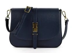 Borsa a tracolla in pelle BP30 Blu