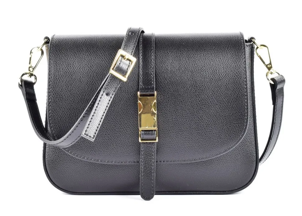 Borsa a tracolla in pelle BP30 Nera