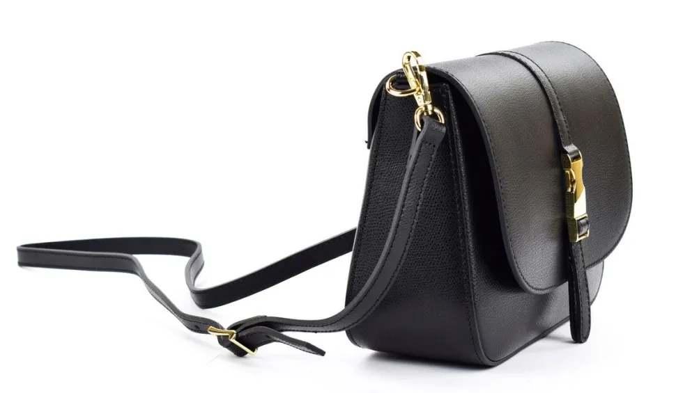 Borsa a tracolla in pelle BP30 Nera