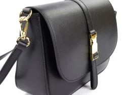 Borsa a tracolla in pelle BP30 Nera