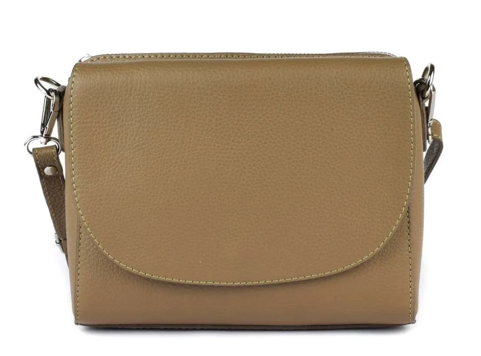 Borsa a tracolla in pelle 20008 Ecru
