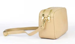 Borsa a tracolla in pelle 20104 Ecru