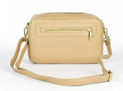 Borsa a tracolla in pelle 20104 Ecru