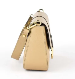 Borsa a tracolla in pelle 20158 Ecru