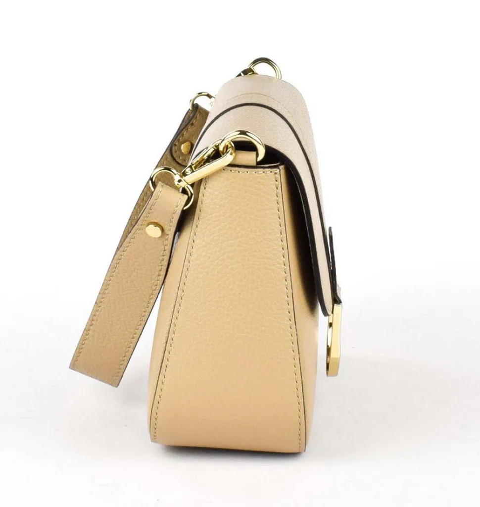 Borsa a tracolla in pelle 20158 Ecru