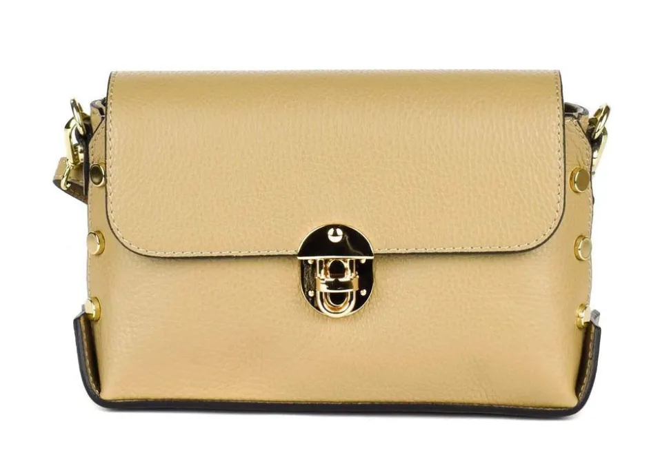 Borsa a tracolla in pelle 20001 Ecru