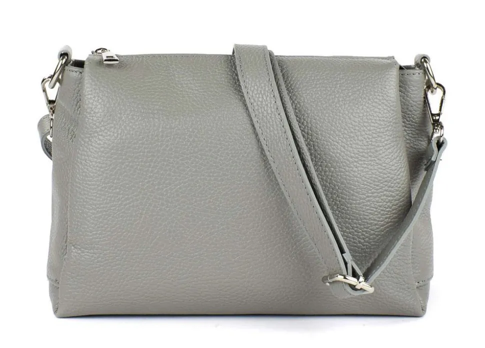 Borsa a tracolla in pelle 20103 Grigia