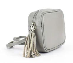 Borsa a tracolla in pelle 20102 Grigia