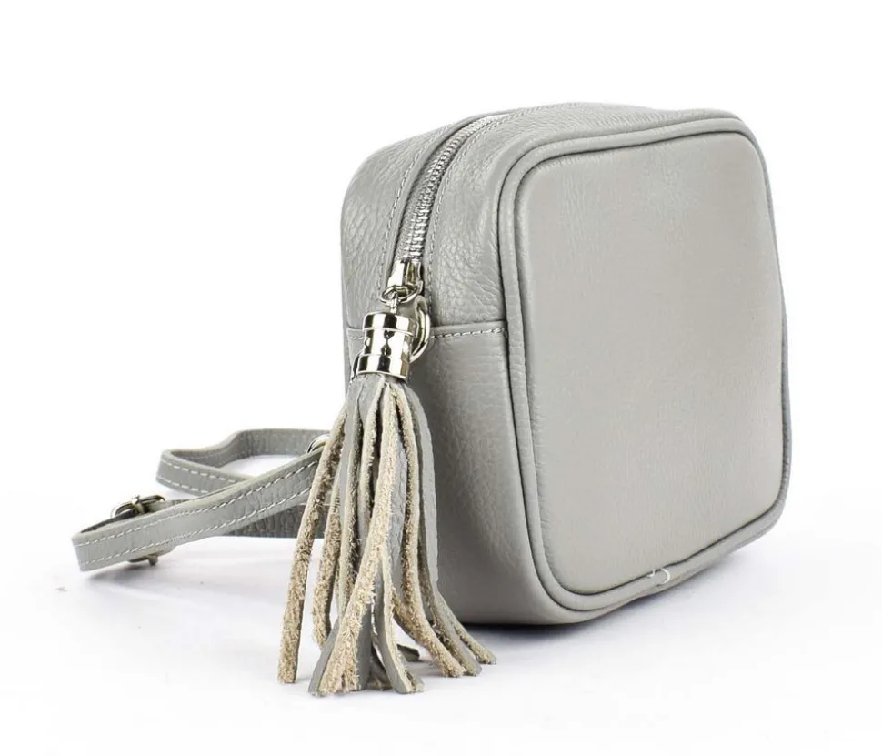 Borsa a tracolla in pelle 20102 Grigia