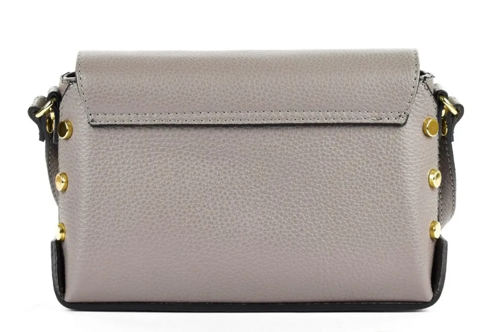 Borsa a tracolla in pelle 20001 Grigio