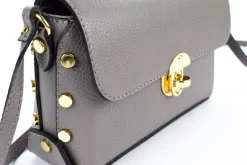 Borsa a tracolla in pelle 20001 Grigio