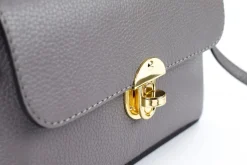 Borsa a tracolla in pelle 20001 Grigio