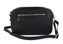 Borsa a tracolla in pelle 20104 Nera