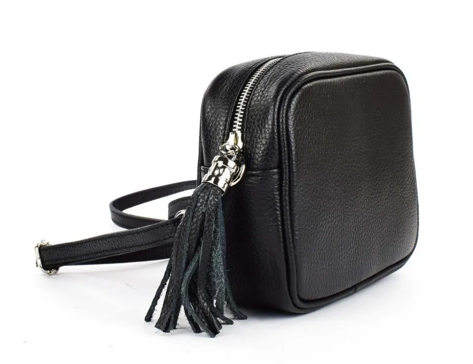 Borsa a tracolla in pelle 20102 Nera