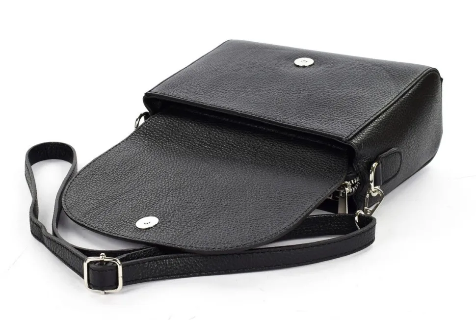 Borsa a tracolla in pelle 20008 Nera